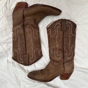 COMANCHE Brown Western Cowboy Boot size 7